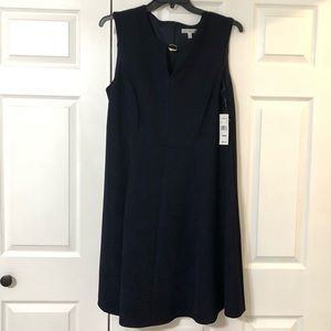Sandra Darren Navy Sleeveless Dress